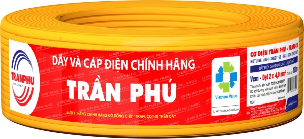 Dây CU/PVC 2x1.5 Trần Phú