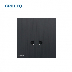 Bộ ổ cắm đơn 2 chấu C8-006S-B