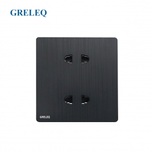 Bộ ổ cắm đôi 2 chấu C8-007S-B