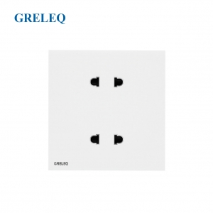 Bộ ổ cắm đôi 2 chấu C9-007S-W