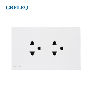 Bộ ổ cắm đôi ba chấu G6-0092S-W