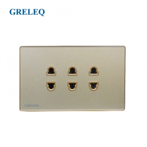 Bộ ổ cắm ba hai chấu G8-0073S-GD