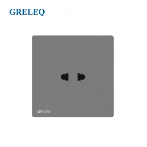 Bộ ổ cắm đơn 2 chấu T1-006S-G