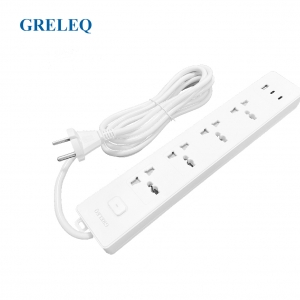 Ổ cắm nối dài tích hợp sạc G-ES343U2C1SW-W