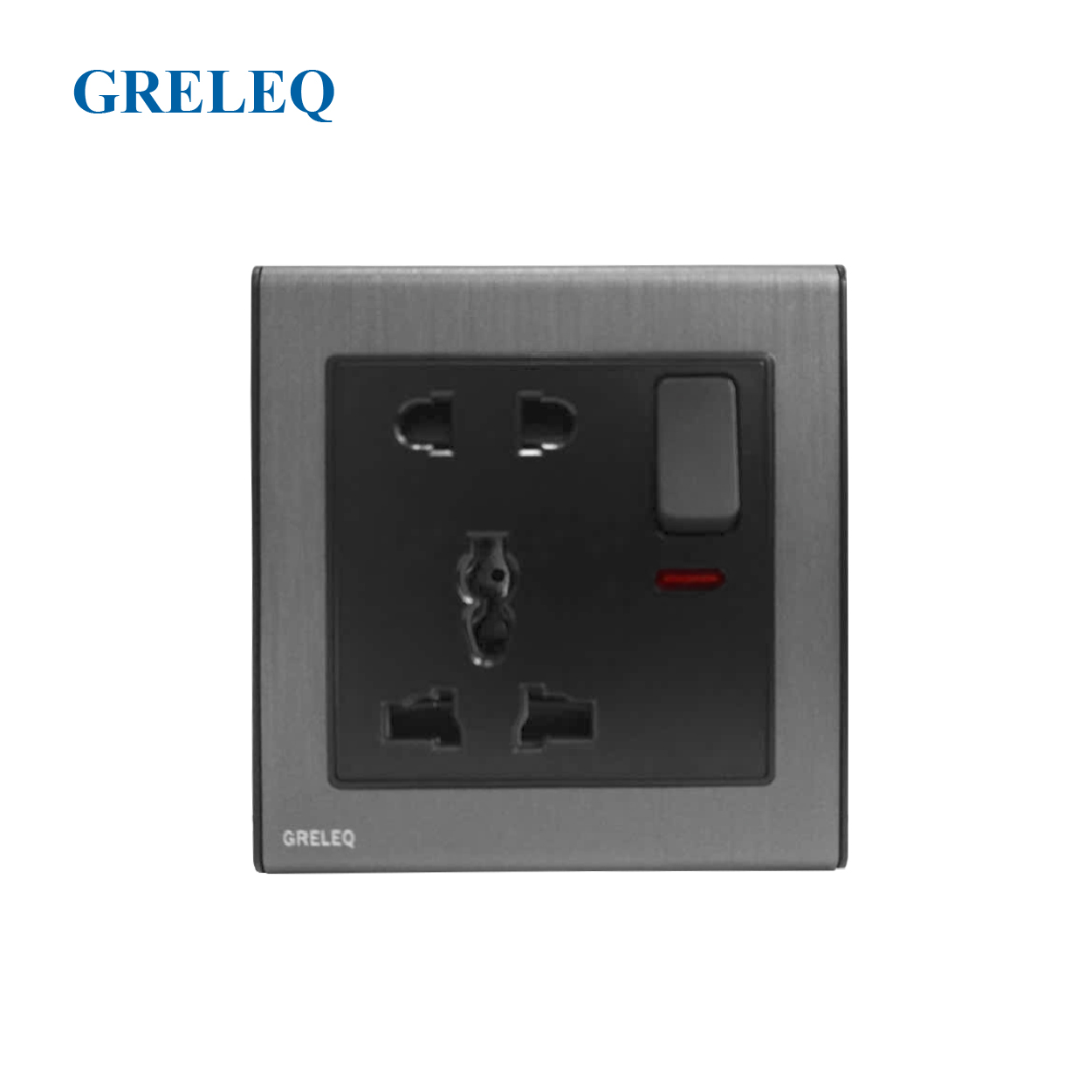 Bộ ổ cắm đôi đa năng có đèn Led F3-010SSW-BG