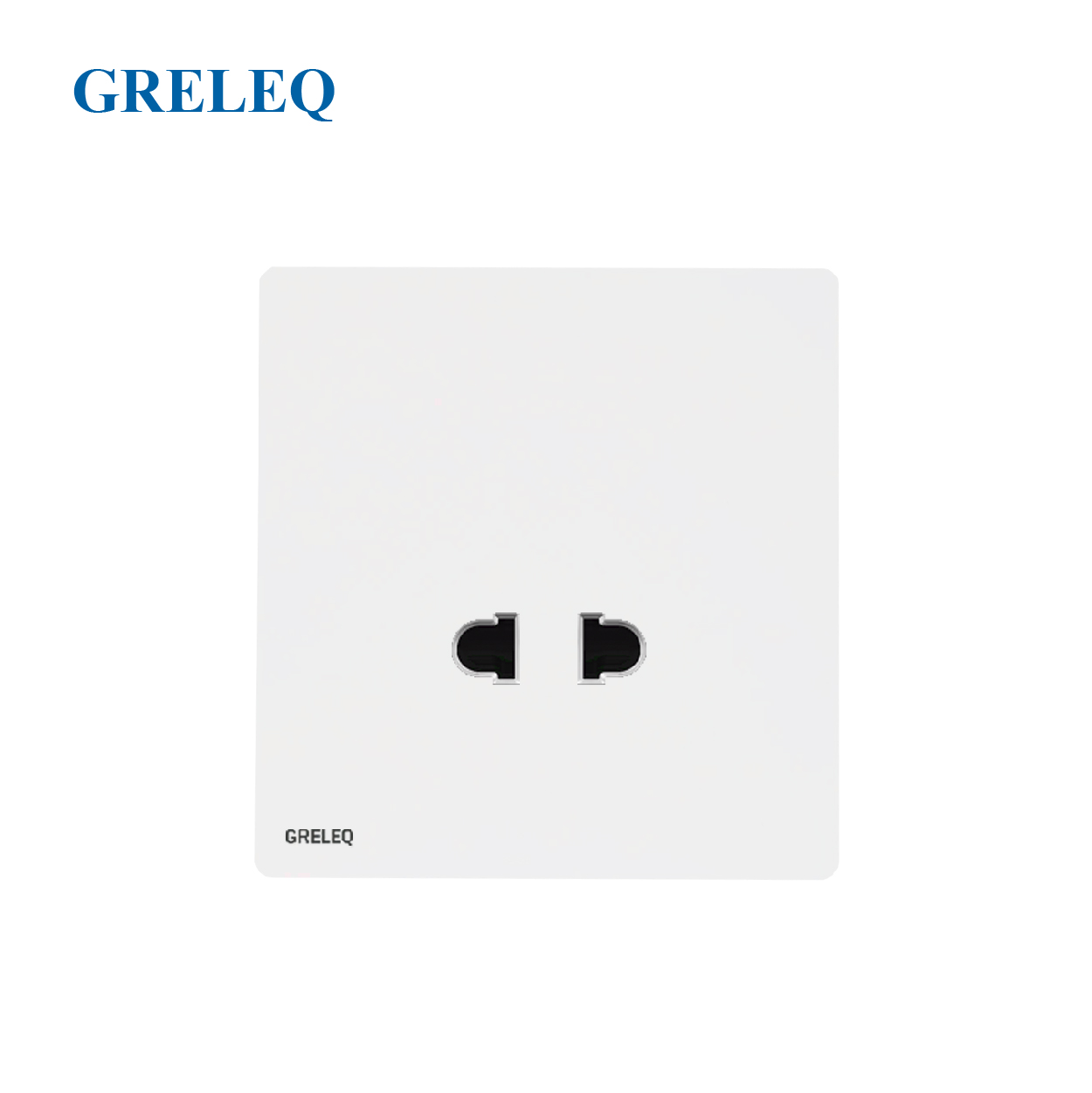 Bộ ổ cắm đơn 2 chấu C1-006S-W