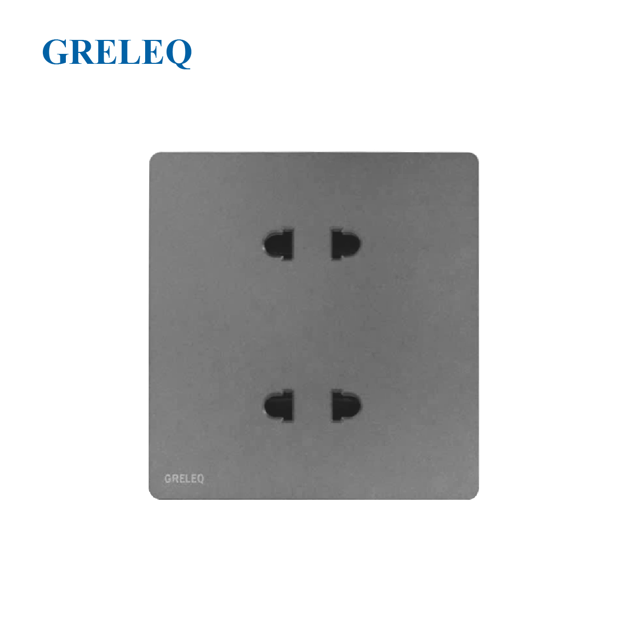 Bộ ổ cắm đôi 2 chấu C1-007S-G