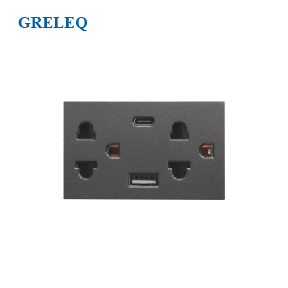 Ổ cắm đôi 3 chấu sạc nhanh 20W 3.1A G3-007UCSA-G