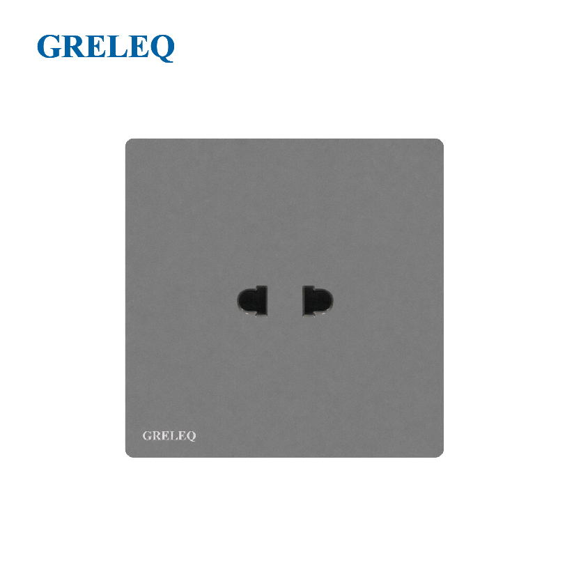 Bộ ổ cắm đơn 2 chấu T1-006S-G