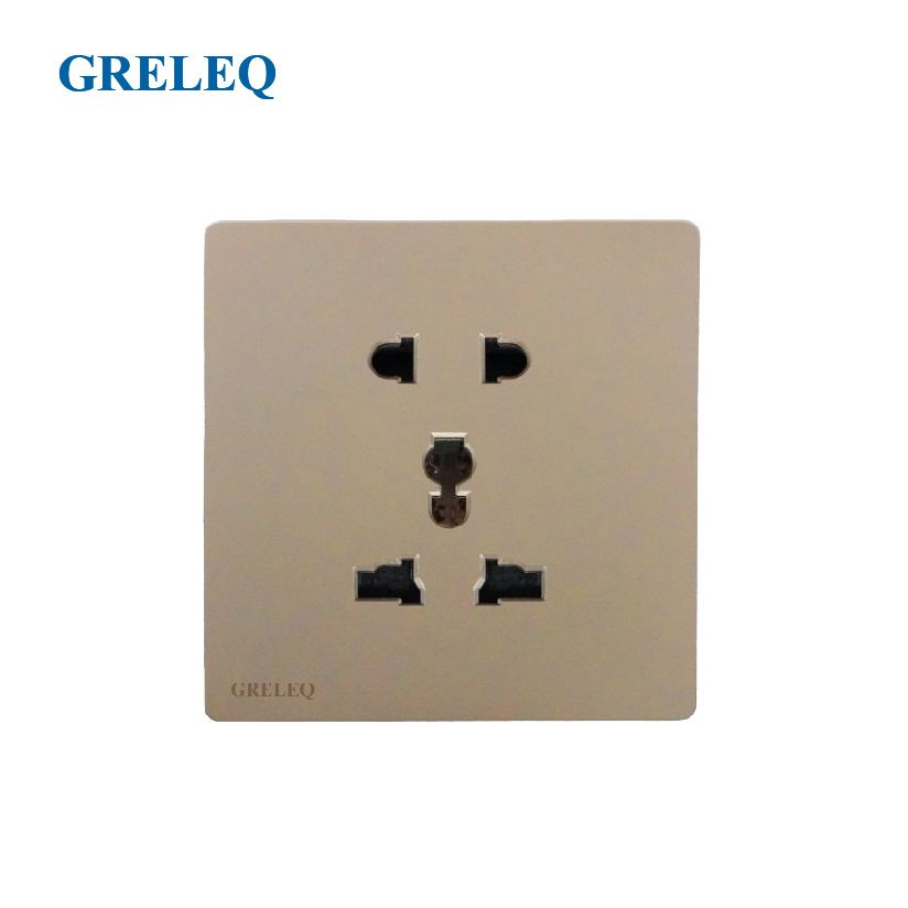 Bộ ổ cắm đôi đa năng T6-009S-GD
