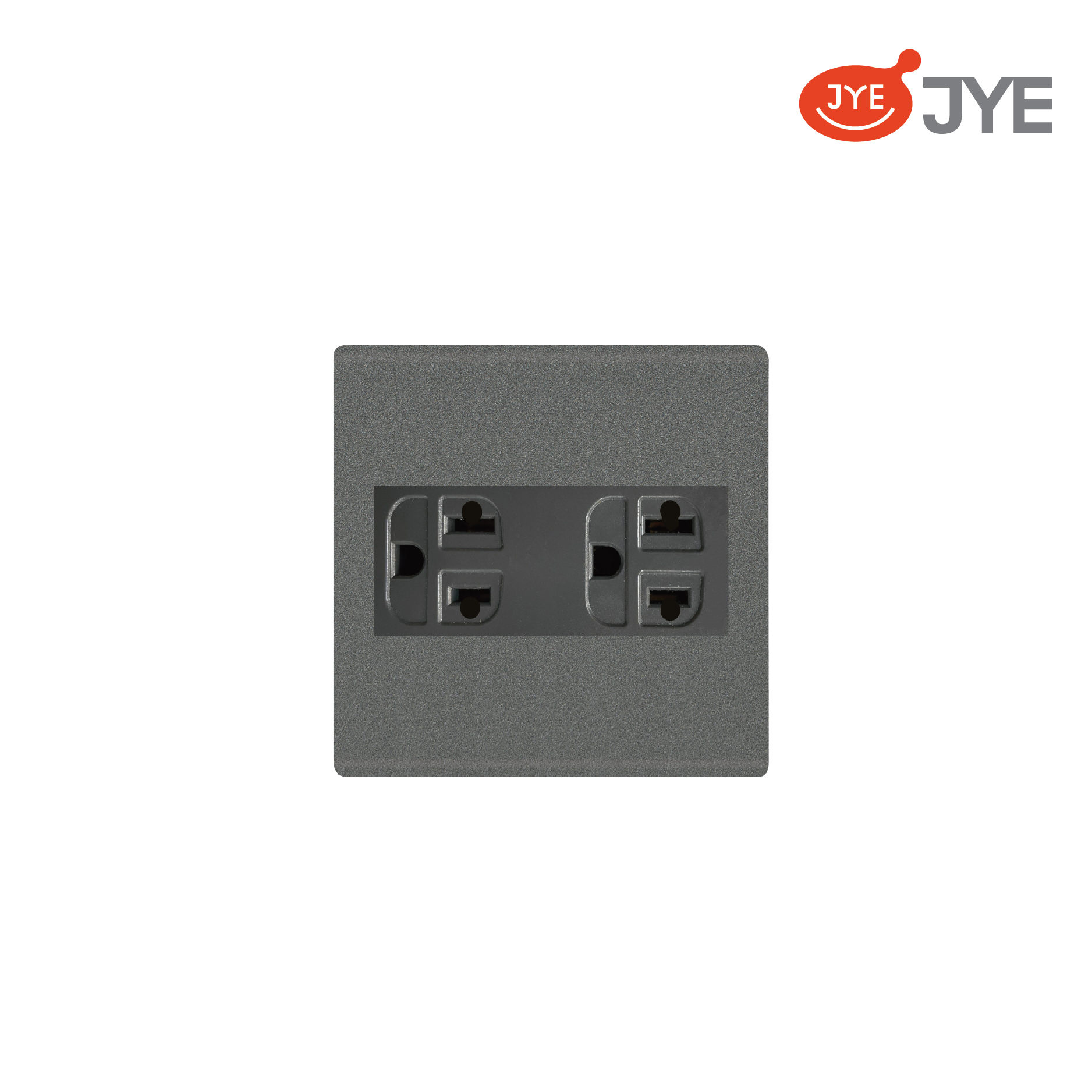 Ổ cắm đôi 3 chấu (8*8) JY-1513 FS GB